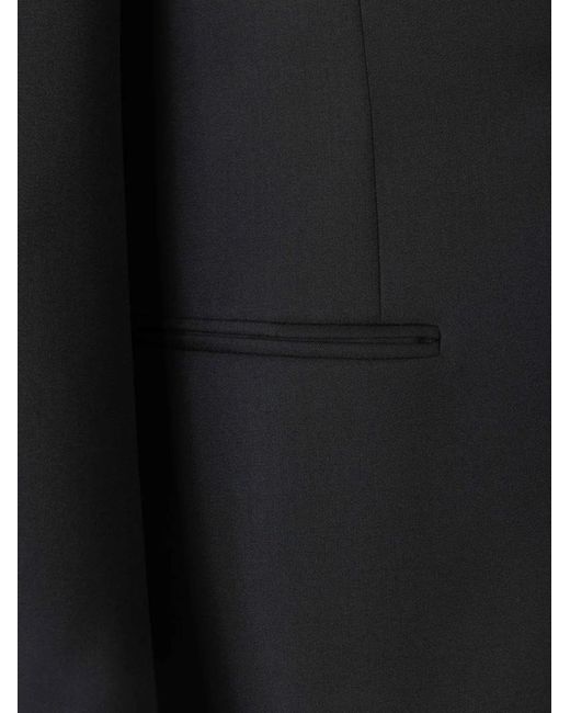 Traje De Lana Con Botones Canali de hombre de color Black
