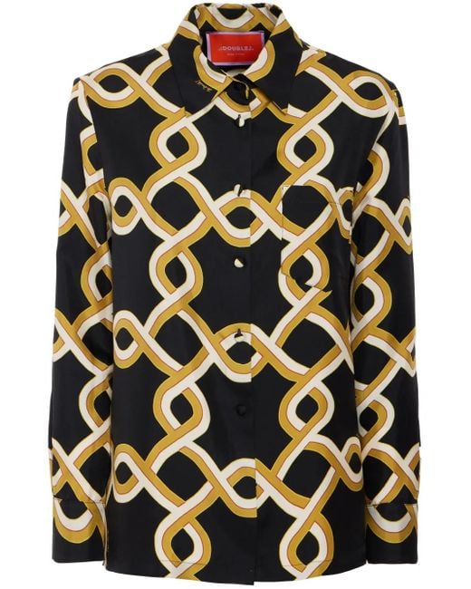 LaDoubleJ Black Silk Boy Shirt