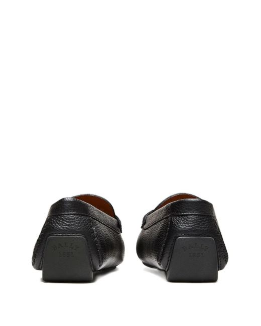 Bally Black Leather Loafers for men