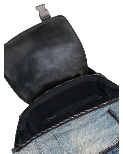 Mochila vaquera con diseño patchwork Dolce \u0026 Gabbana de Denim de color Azul  para hombre | Lyst