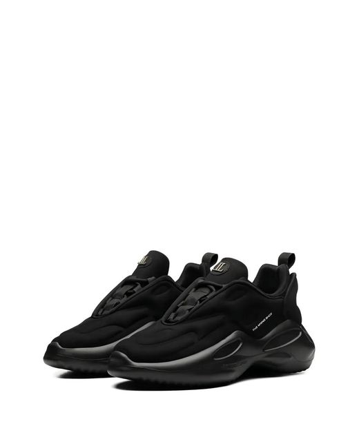 Leandro Lopes Black Mining Logo-Print Sneakers
