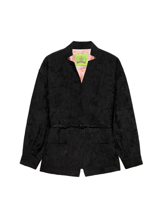 Shanghai Tang Black Knotted Tang Jacket