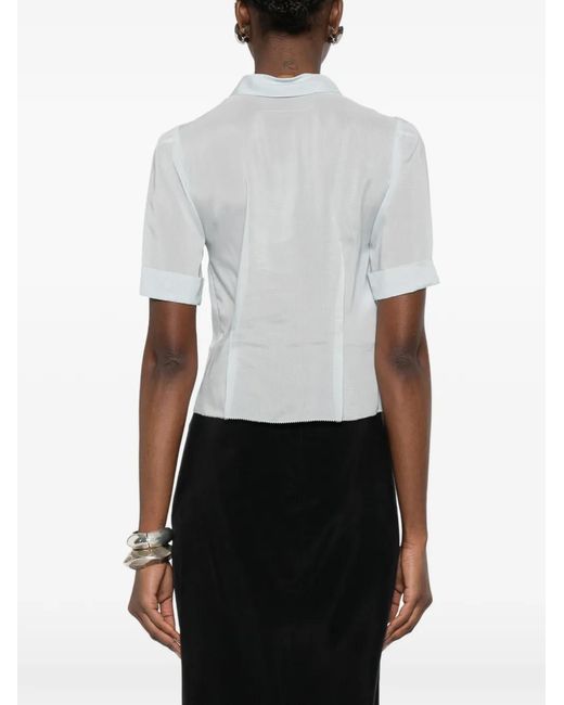 Maison Margiela White Button Front Blouse