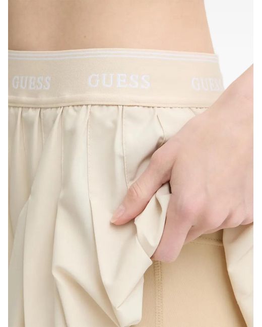 Guess Natural Pleated Mini Skirt