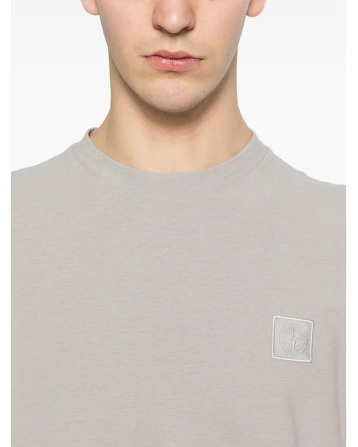 Stone Island Gray T-Shirt for men