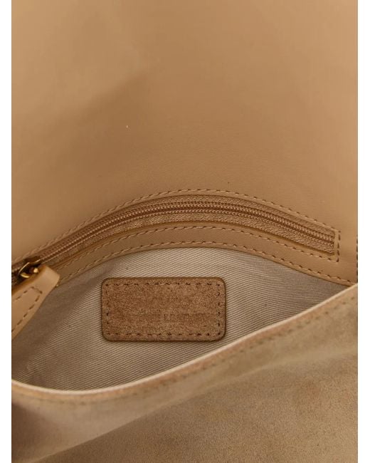 Pinko Natural Mini Love Click Soft Crossbody Clutch Bag