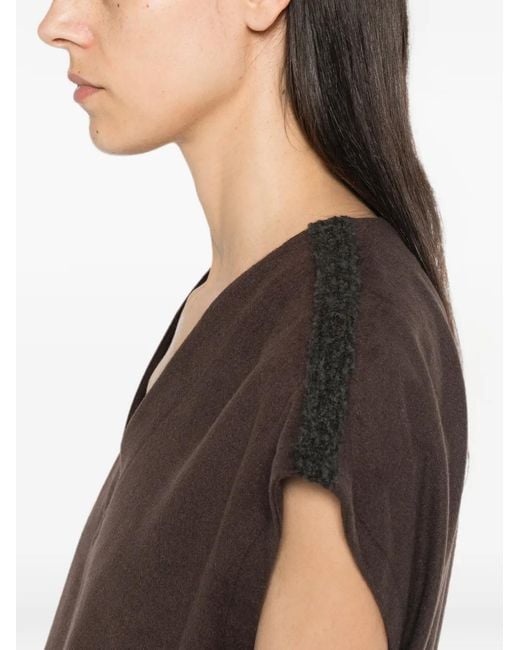 Herno Brown V-Neck Vest