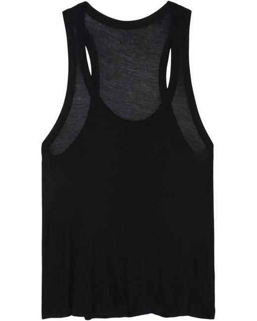 Zadig & Voltaire Black Bianca Lr Wings Strass