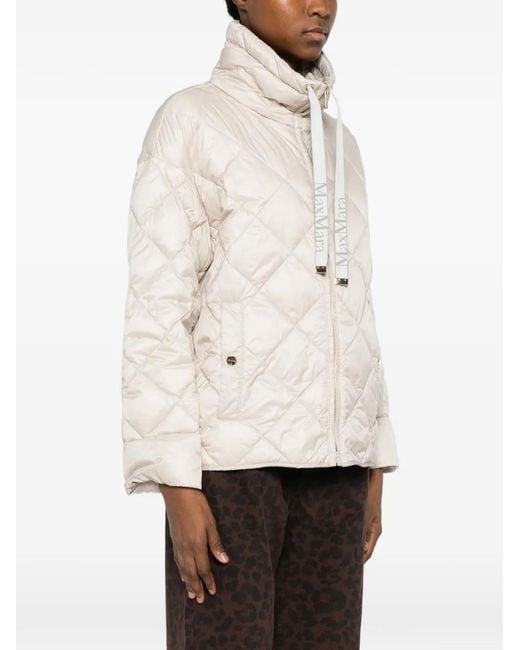 Max Mara White Padded Blouson Jacket