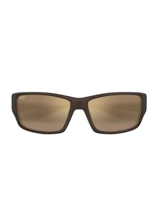 Maui Jim Brown Local Kine Rectangle-Frame Sunglasses