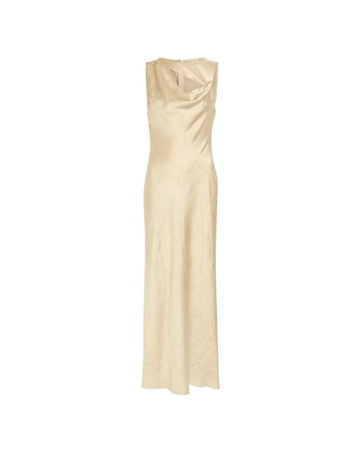 Shona Joy White Andie Cut-Out Cowl-Neck Maxi Dress