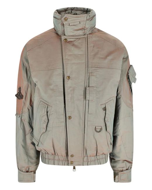 Vivienne Westwood Gray Nevada Bomber Jacket for men