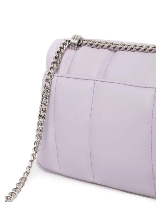 Boss Purple Logo-Plaque Crossbody Bag