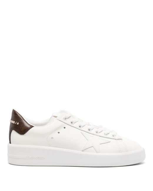 Golden Goose Deluxe Brand White Pure-star Leather Sneakers