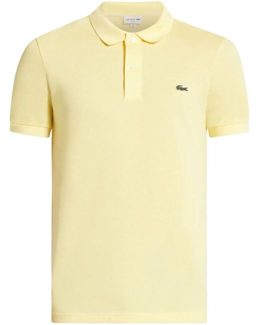 Lacoste Yellow Logo Polo Shirt for men