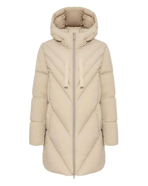 Colmar Natural Hooded Quilted Coat