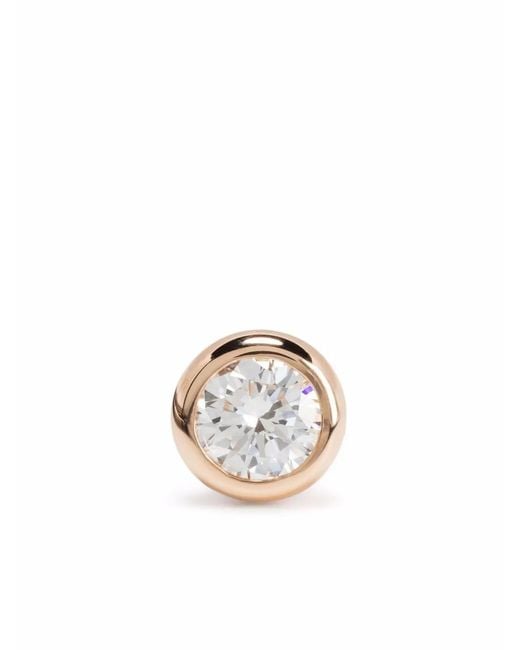 COURBET Metallic 18Kt Recycled Rose Origine Laboratory-Grown Diamond Stud Single Earring