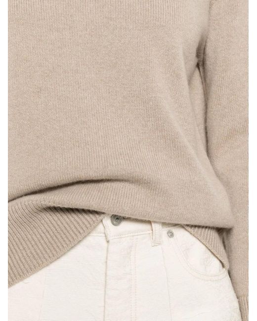 Pull En Cachemire À Col Montant Max Mara en coloris Natural