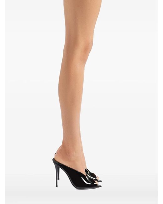 Giuseppe Zanotti Black 90Mm Intriigo Cluedo Open-Toe Sandals