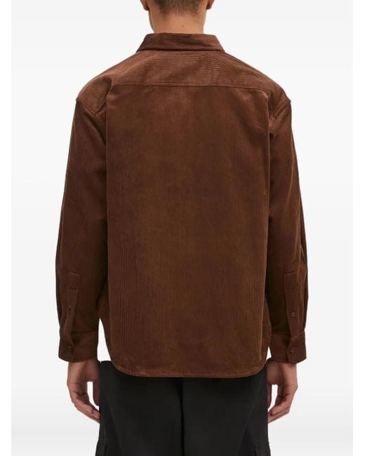A Bathing Ape Brown Corduroy Button-Down Shirt for men