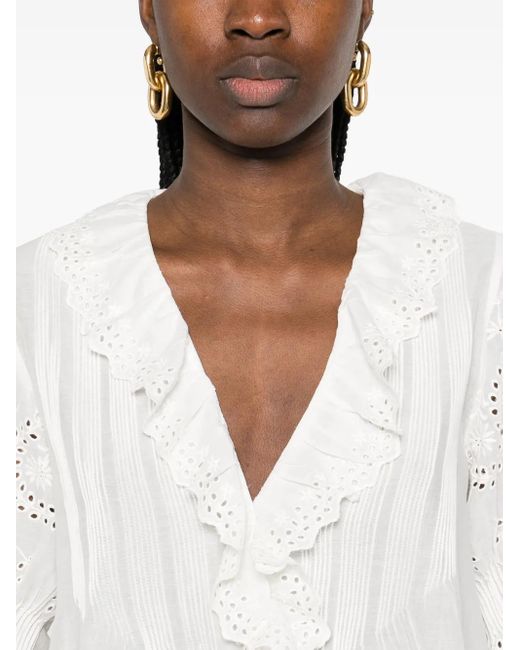 Blusa Henri Doen de color White