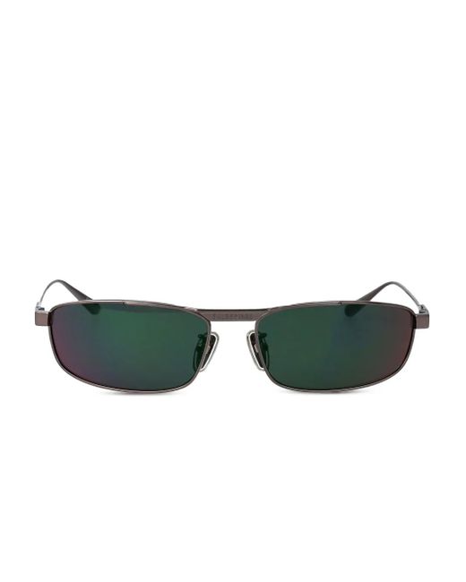 Balenciaga Green Rectangle-Frame Sunglasses