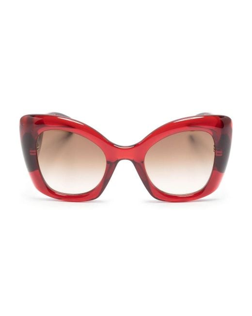 Gafas de sol The Curve con montura estilo mariposa de Alexander McQueen de  color Rojo | Lyst
