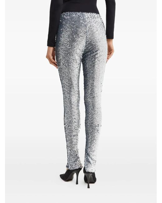 16Arlington Gray Sequin Split Trousers