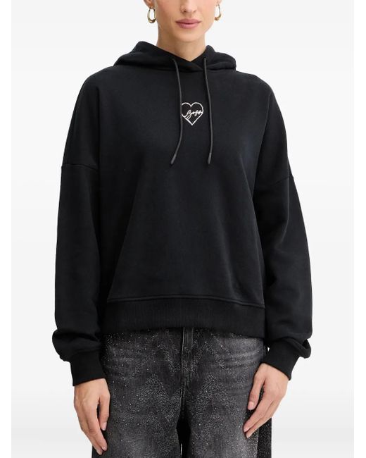 Sudadera con capucha y motivo gráfico Boss de color Black