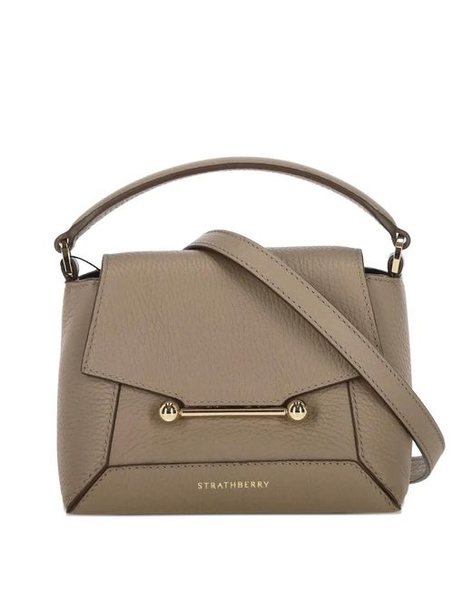 Strathberry Metallic Mosaic Nano Mini Bag