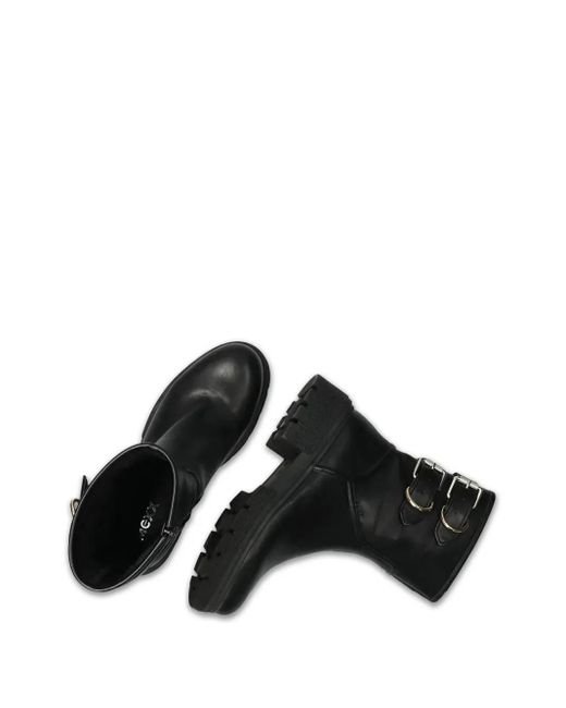 Mexx Black Sya Rami Buckle Platform Boots
