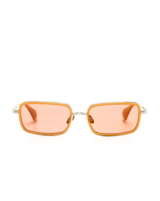 Vivienne Westwood Pink Engraved-logo Rectangle-frame Sunglasses for men