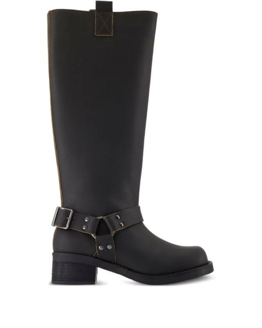 Samsøe & Samsøe Sabrenta バックルストラップ ブーツ Black