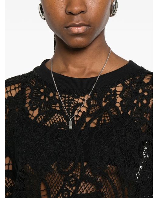 Maurizio Braschi Black Lace Sweater