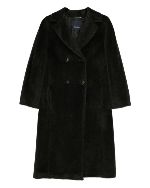 Max Mara Black Double-Breasted Coat