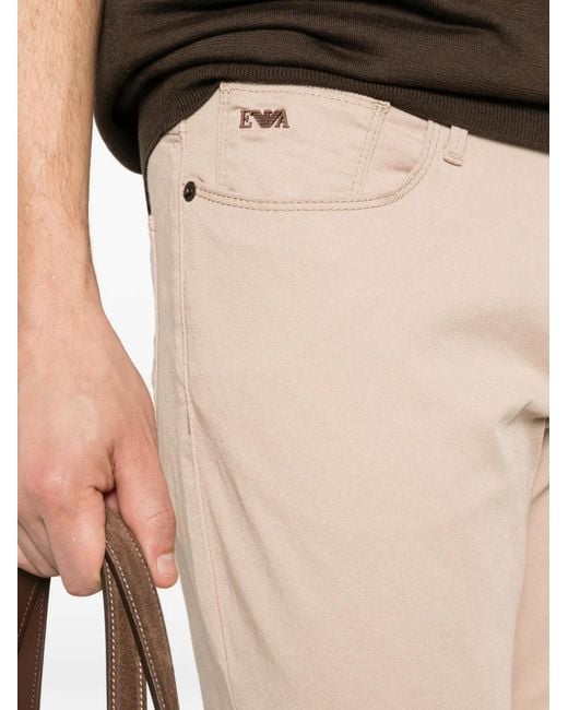 Emporio Armani Natural Five-Pockets Trousers for men