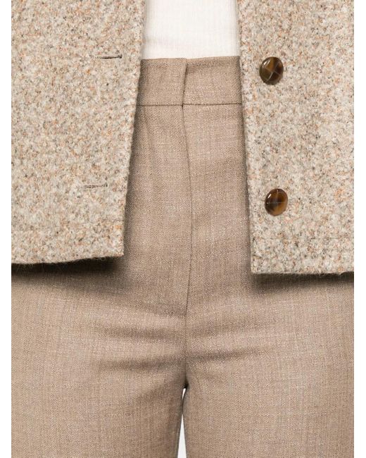 Max Mara Natural Side-Pocket Trousers