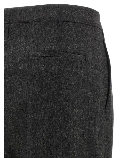 Tagliatore Black Double-Breasted Sequin-Appliqué Suit