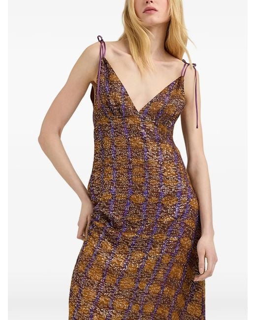 Momoní Brown Robe Dulce En Fil Coupé