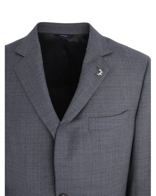 Tombolini Gray Button-Fastening Suit for men