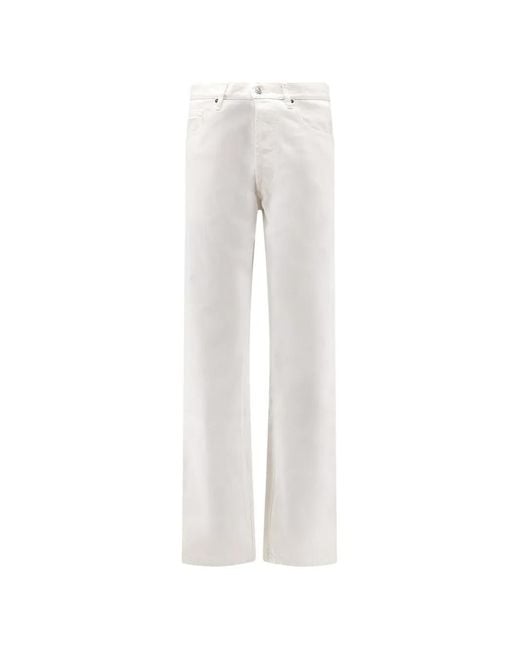 NUMERIS White Logo-Tag Jeans for men