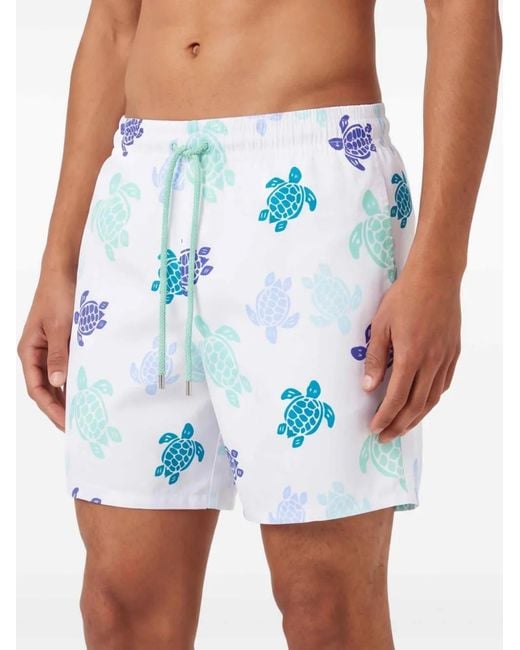 Vilebrequin Blue Short De Bain À Imprimé Graphique for men