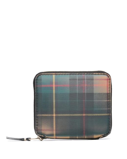 Comme des Garçons Gray Lenticular Tartan Wallet Accessories