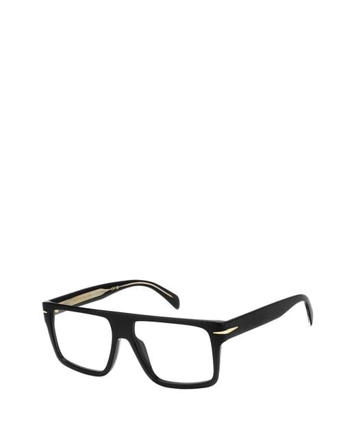 David Beckham Black Square-Frame Glasses