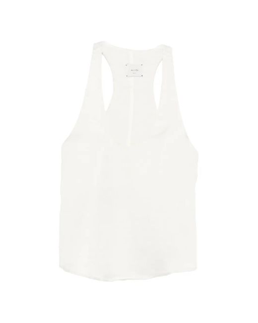 Alysi White Racerback Top
