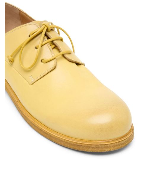 Marsèll Yellow Zucca Media Leather Derby Shoes