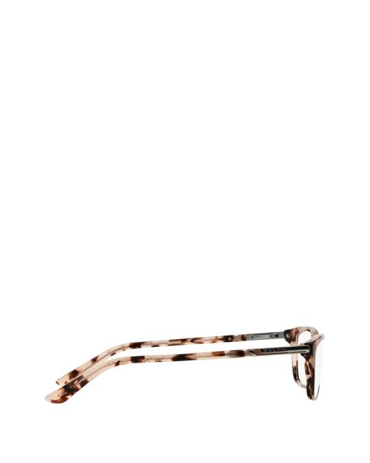 Polo Ralph Lauren Brown Tortoiseshell-Effect Rectangle-Frame Glasses
