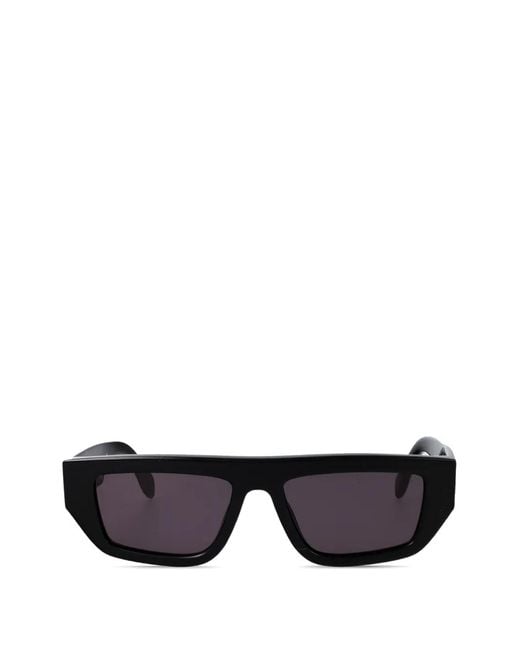 Palm Angels Black Hercules Logo-Plaque Sunglasses for men