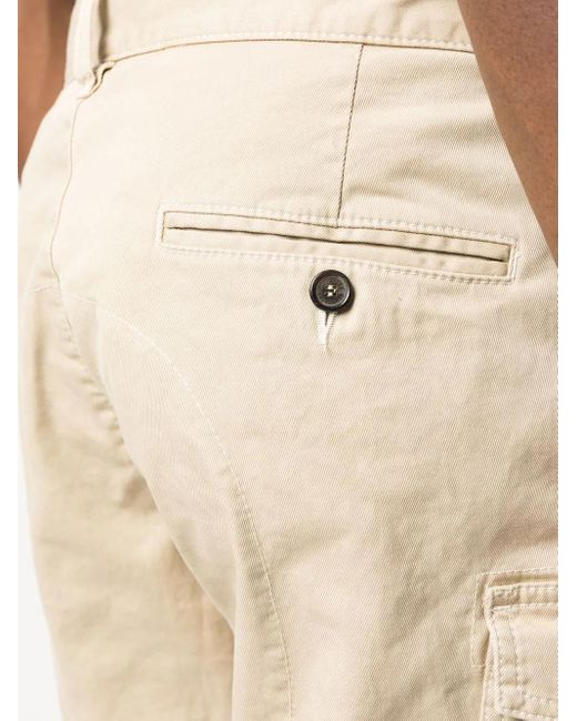 DSquared² Natural Cotton Cargo Shorts for men