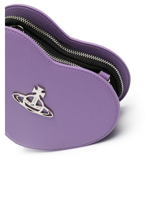 Vivienne Westwood Purple Louise Umhängetasche mit Orb-Schild